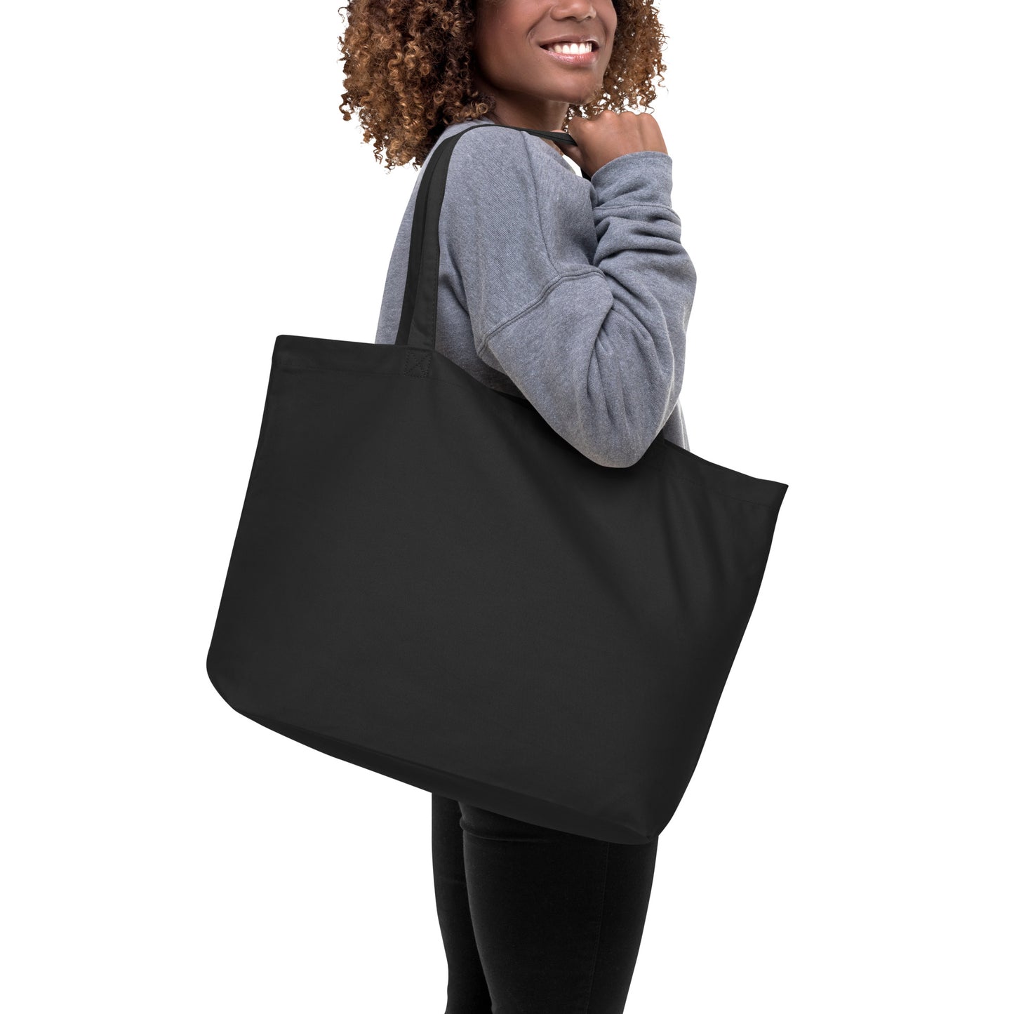 Broke, but well traveled – Large Organic Tote Bag